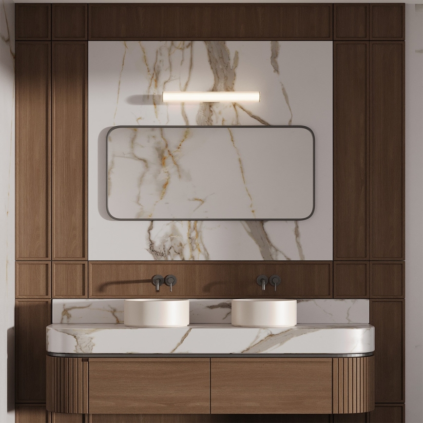 Éclairage LED pour miroir de salle de bains LINEA, 12W/230V, 3000/4000/6000K, IP44, 61 cm, doré