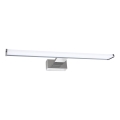 Éclairage LED pour miroir de salle de bains MIRORE, 8W, 230V, 40 cm, IP44, chrome brillant