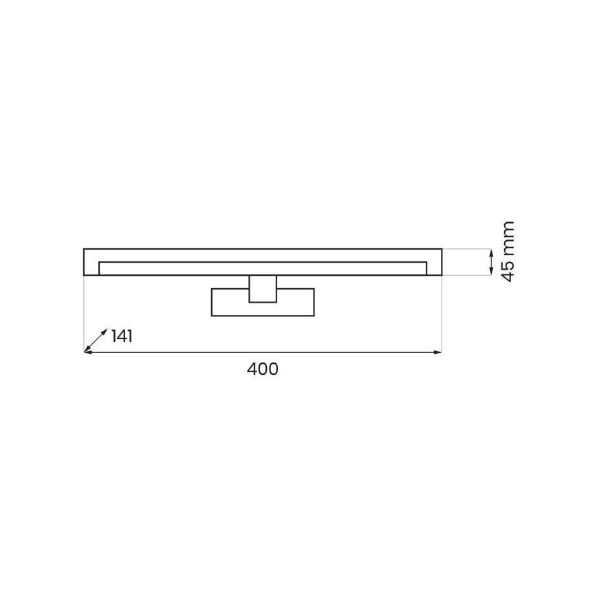Éclairage LED pour miroir de salle de bains MIRORE LED/8W/230V 40 cm IP44 blanc