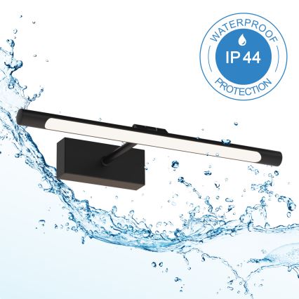Éclairage LED pour miroir de salle de bains MIRROR LED/6W/230V 4000K IP44 40 cm noir