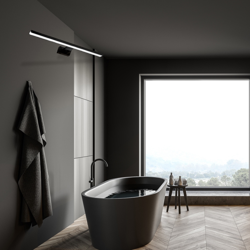 Éclairage LED pour miroir de salle de bains SHINE BLACK LED/15W/230V 80 cm IP44 noir