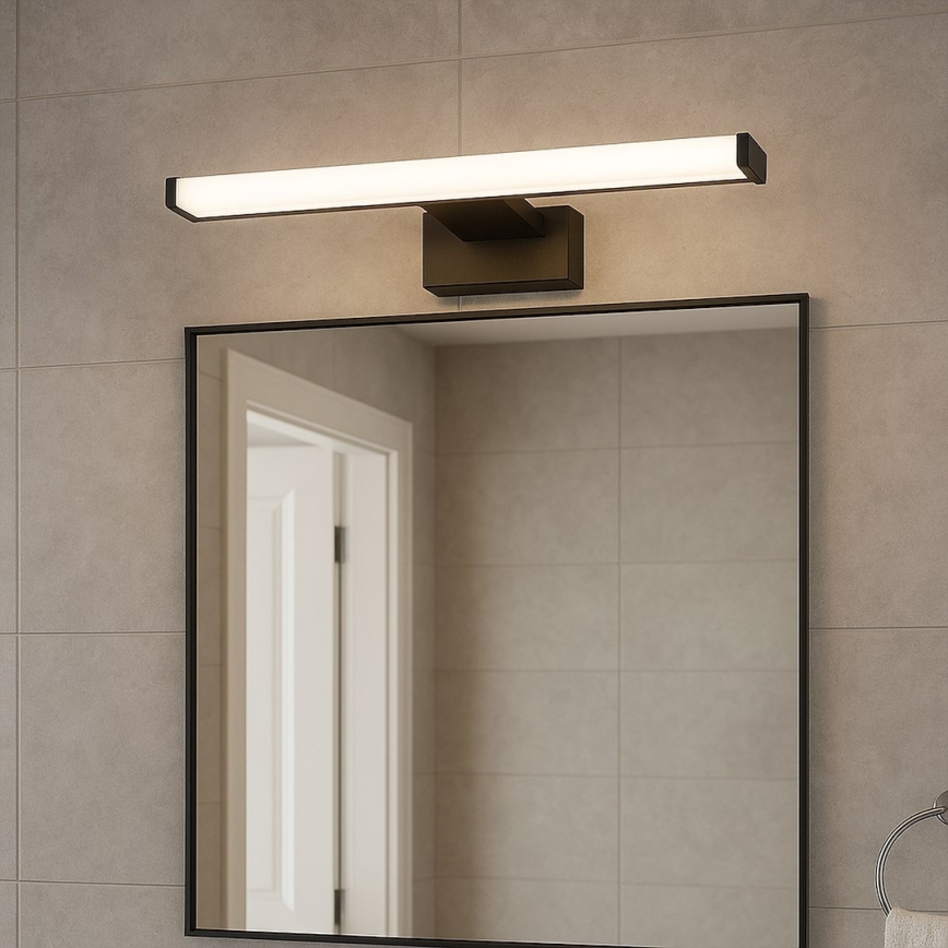Éclairage LED pour miroir MIRORE LED/8W/230V 40 cm IP44 noir