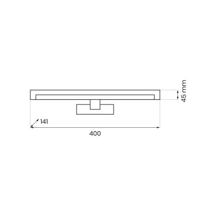 Éclairage LED pour miroir MIRORE LED/8W/230V 40 cm IP44 noir