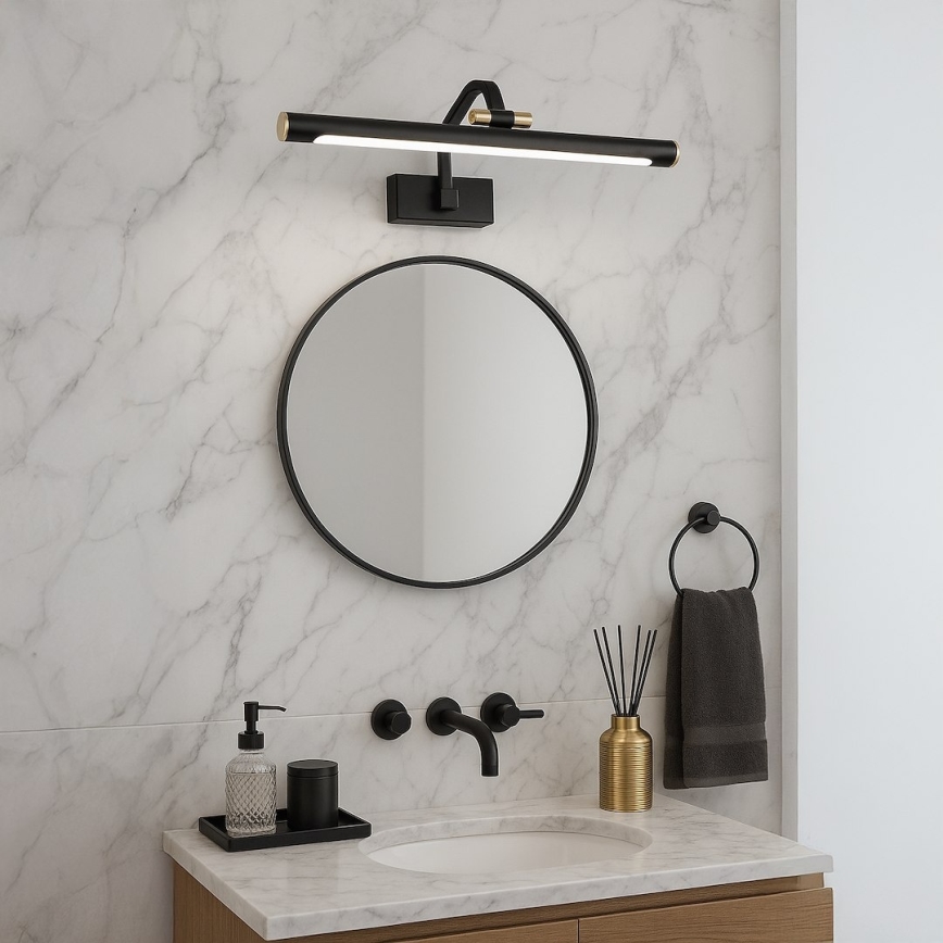 Éclairage LED pour miroir VINCI LED/12W/230V 40 cm IP44 noir