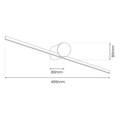 Éclairage pour miroir de salle de bains ARTIST LED/6W/230V 40 cm IP44 doré