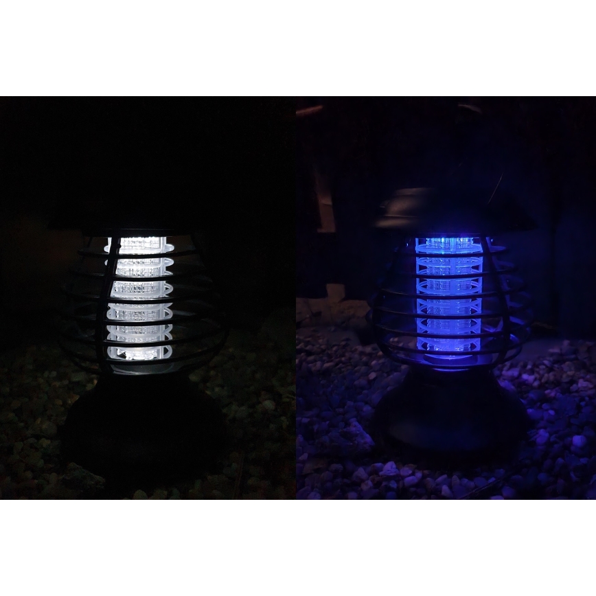 Éclairage solaire avec piège à insectes LED/1,2V 600 mAh IP44