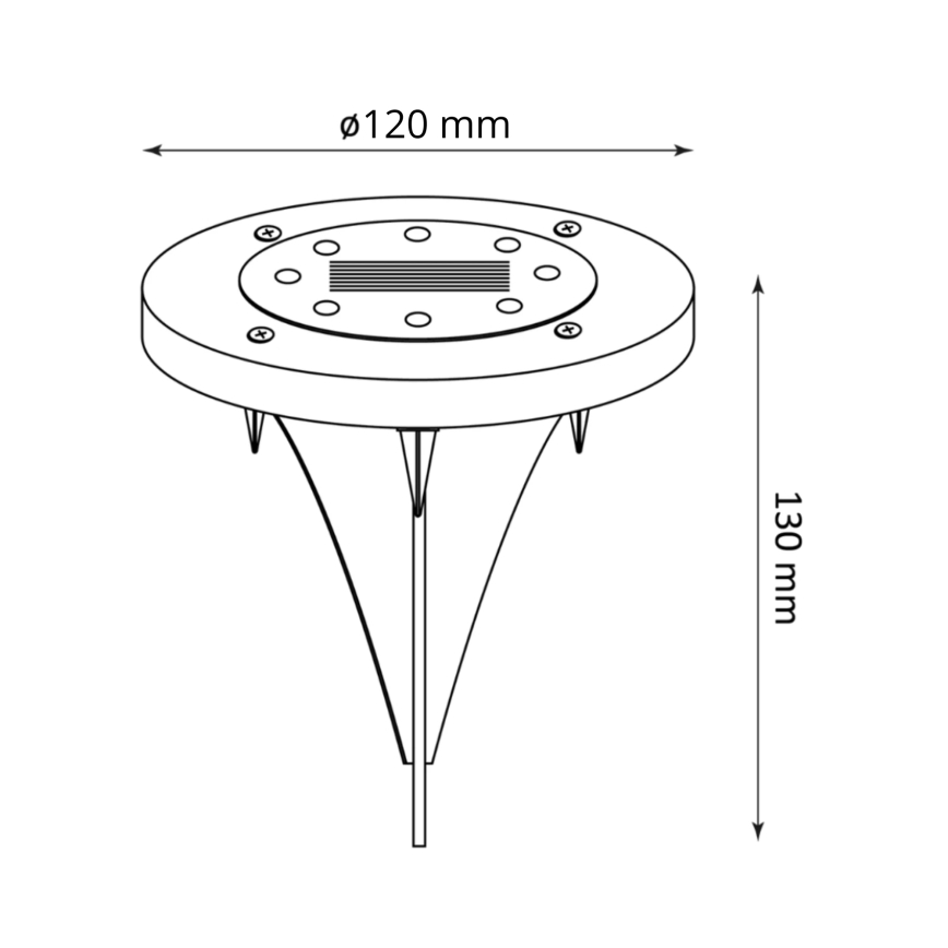 Éclairage solaire SOL LED/1,2V 300 mAh IP44