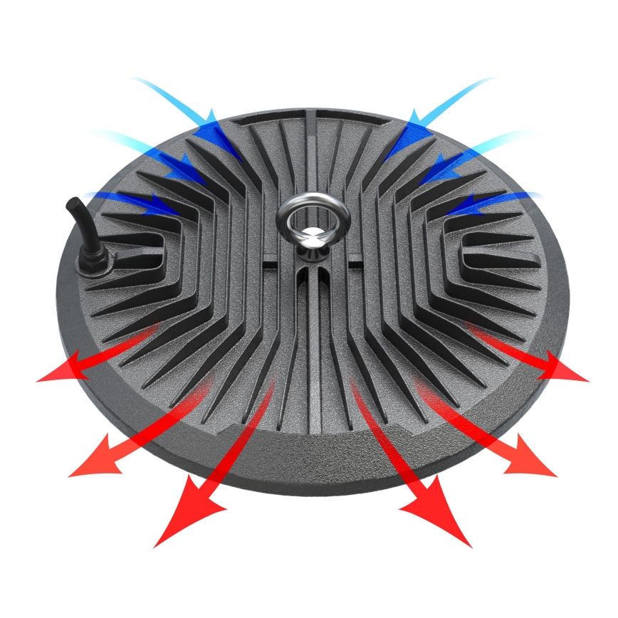 Eclairage technique industriel HIGHBAY LED/200W/230V 4500K IP65 gris