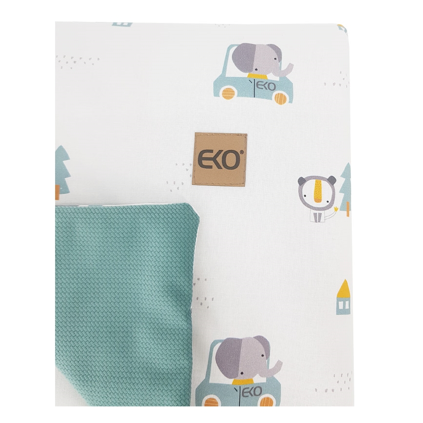 ECO - Katoenen deken CARS 100x80 cm