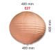 Ecolite DHL400-16/ORA - Lampenkap oranje diameter 40 cm