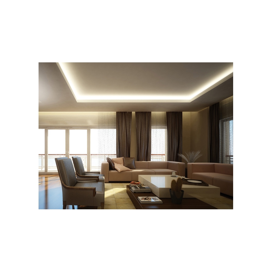 LED RGB strip 5 m LED/72W/230V + afstandsbediening