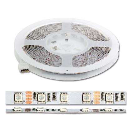 LED RGB strip 5 m LED/72W/230V + afstandsbediening