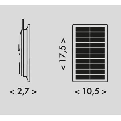 LED Solar strip 3,7V 2400 mAh 5 m IP65