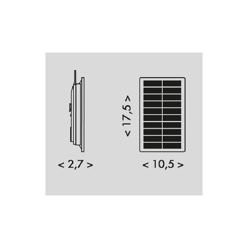 LED Solar strip 3,7V 2400 mAh 5 m IP65