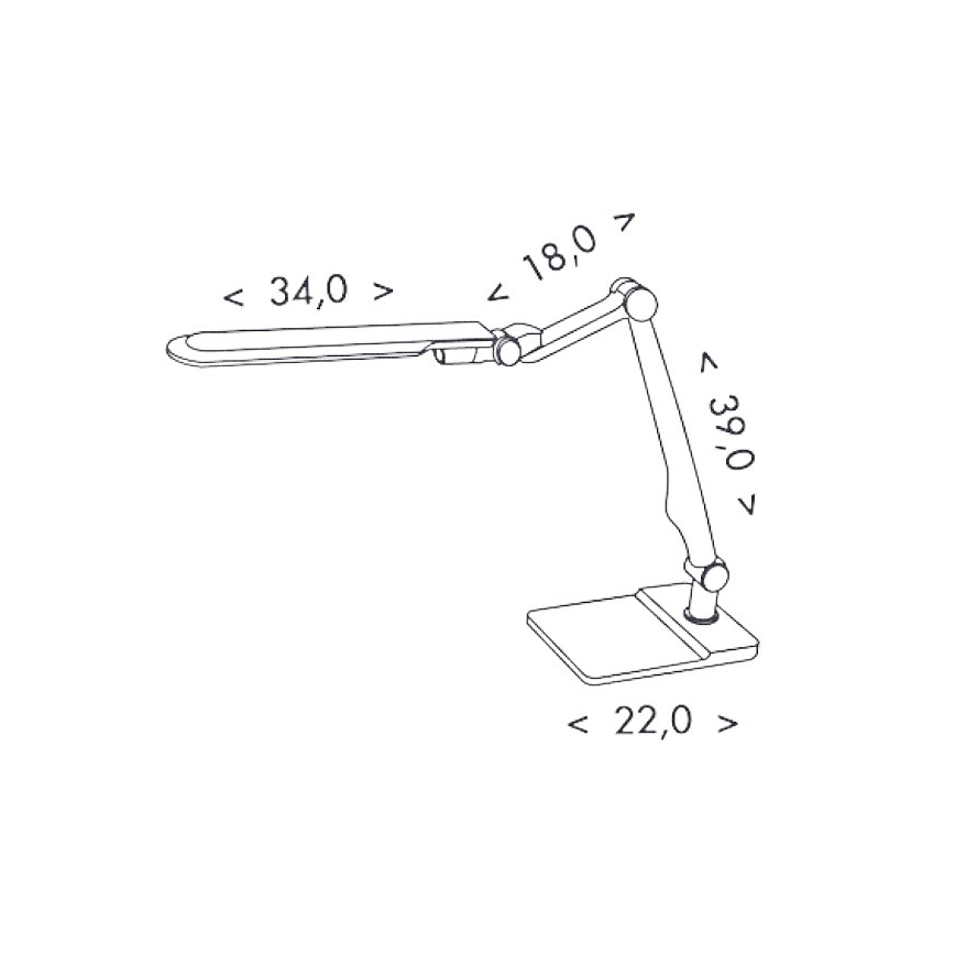 Ecolite LBL1207-STR - Lampe de table LED dimmable MATRIX LED/10W/230V