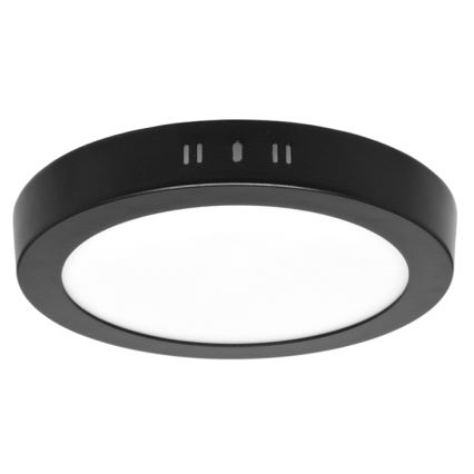 LED Plafondlamp LADA LED/12W/230V 3000/4000/6000K Ø 17 cm zwart