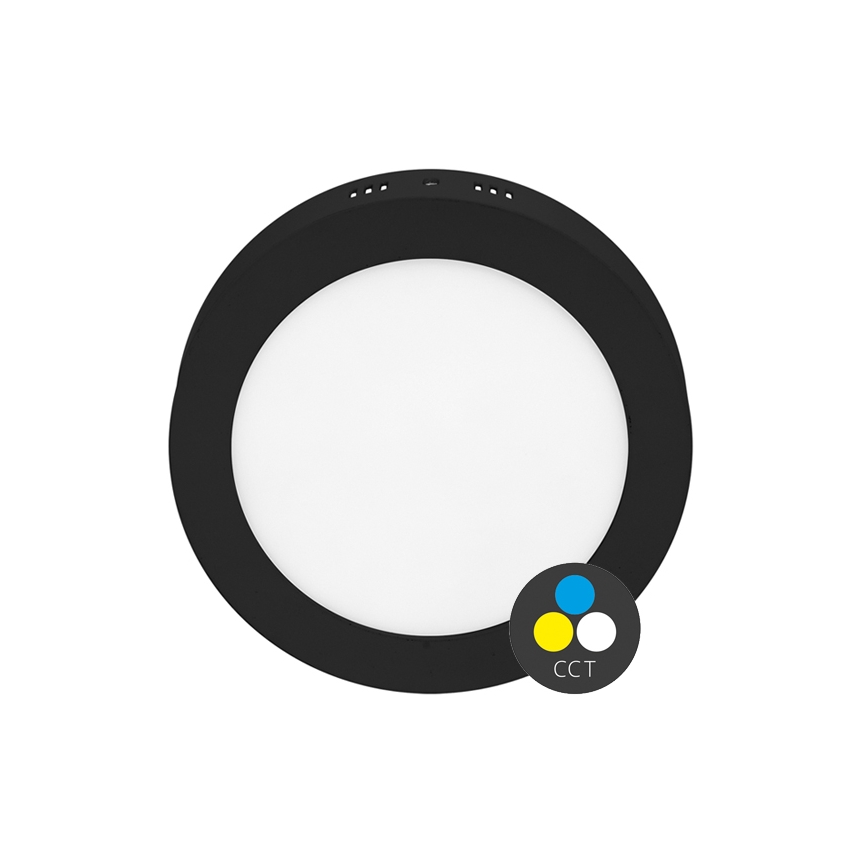 LED Plafondlamp LADA LED/12W/230V 3000/4000/6000K diameter 17 cm zwart