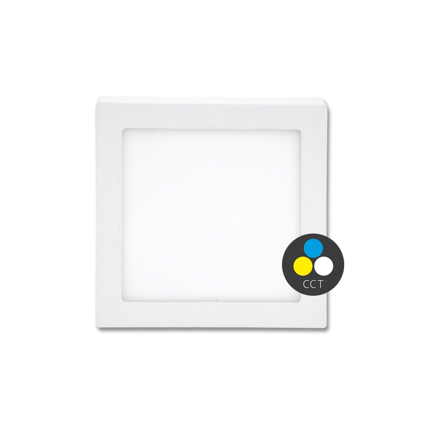 Plafonnier RAFA LED/12W/230V 3000/4000/6000K 17x17 cm blanc
