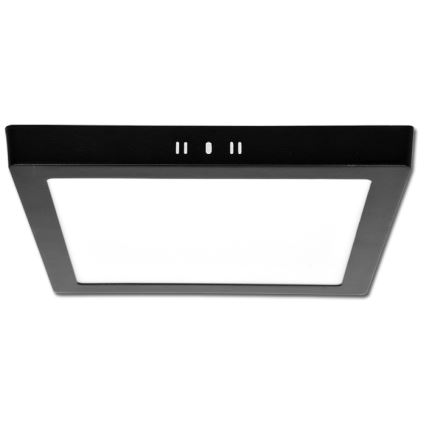 Plafonnier RAFA LED/18W/230V 3000/4000/6000K 22x22 cm noir