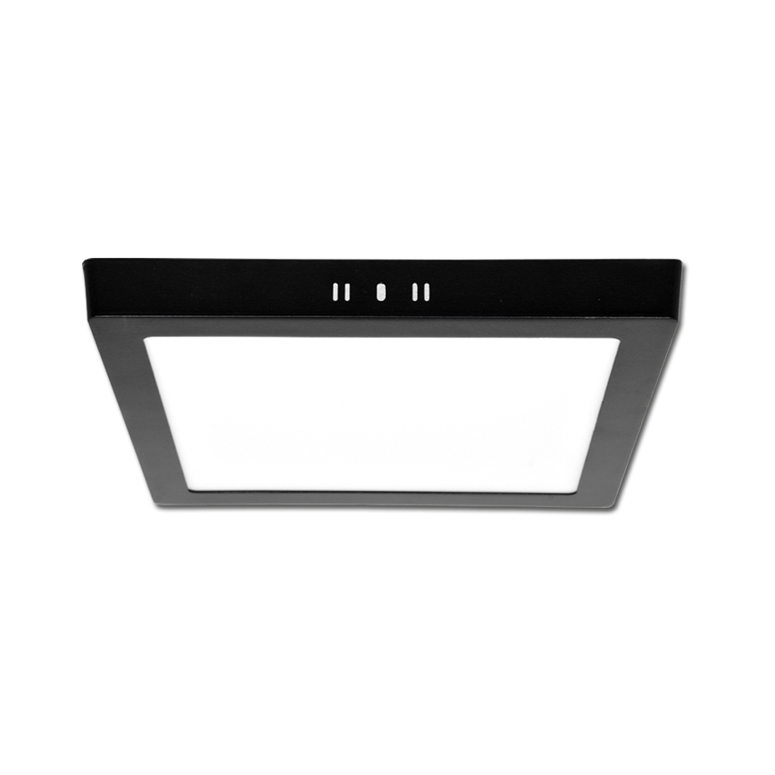 Plafonnier RAFA LED/18W/230V 3000/4000/6000K 22x22 cm noir