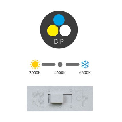 LED Inbouwspot TONY LED/12W/230V 3000/4000/6500K 12x12 cm wit