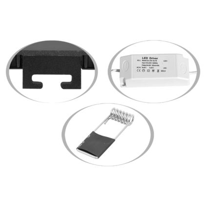 Spot encastrable de salle de bain LADA LED/6W/230V 3000/4000/6000K d. 12 cm IP44 blanc