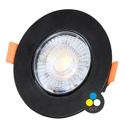 Dimbare LED hangende plafond verlichting ZITA LED/3/5/7W/230V 3000/4000/6000K diameter 9 cm zwart
