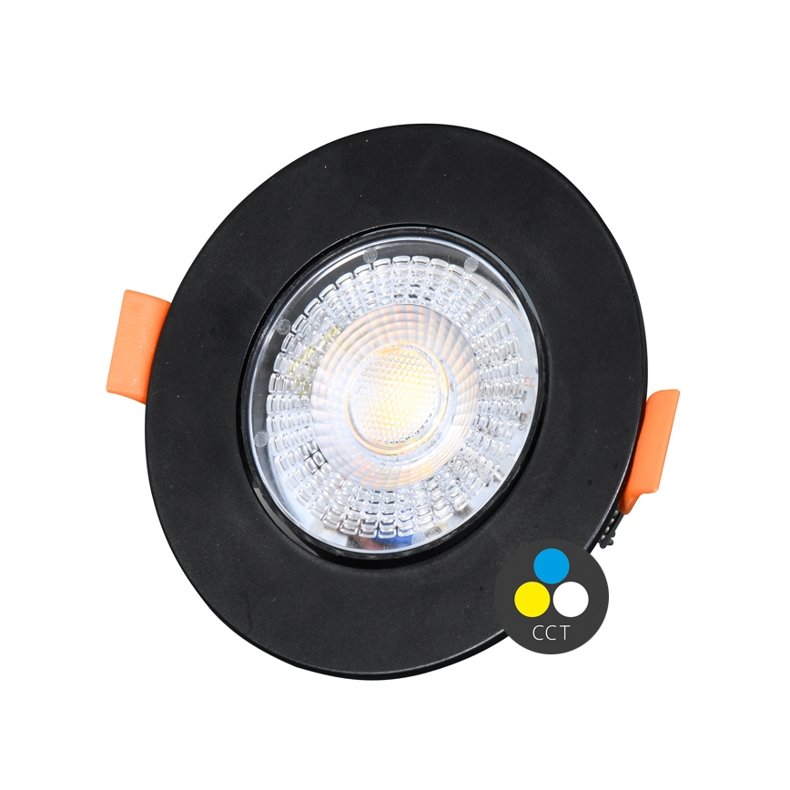 Dimbare LED hangende plafond verlichting ZITA LED/3/5/7W/230V 3000/4000/6000K diameter 9 cm zwart