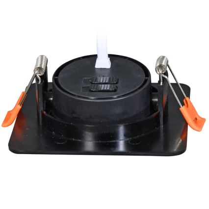 Dimbare LED hangende plafond verlichting KENT LED/3/5/7W/230V3000/4000/6000K 9x9 cm zwart