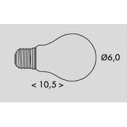 Ampoule LED RETRO A60 E27/2,3W/230V 3000K 485lm