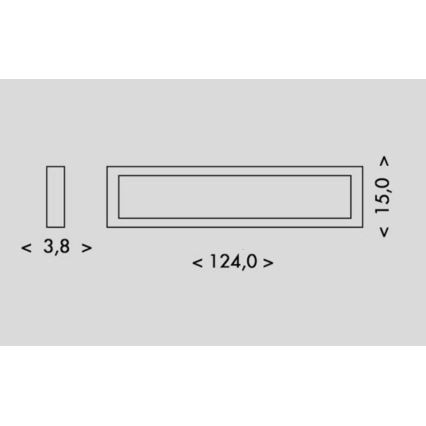 Plafonnier PILO LED/36W/230V 4100K 124 cm blanc