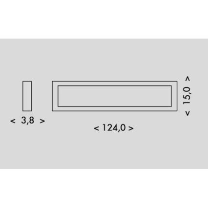 Plafonnier PILO LED/36W/230V 4100K 124 cm blanc