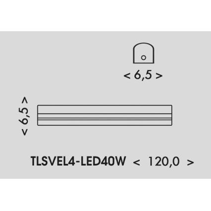 Lampe fluorescente VELO LED/24/32/40W/230V 3000/4000/6000K 120 cm blanc