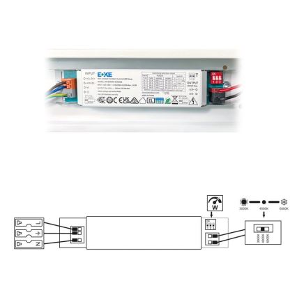 LED TL-buis VELO LED/24/32/40W/230V 3000/4000/6000K 120 cm wit