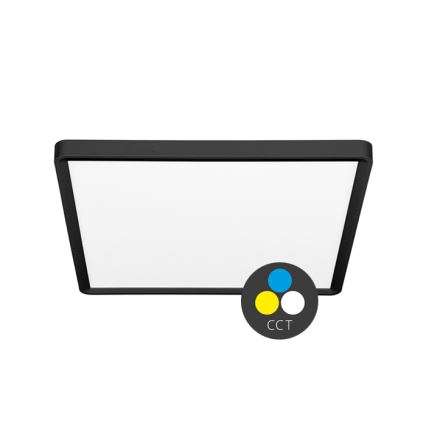 Plafonnier TERY LED/24W/230V 3000/4000/6000K 30x30 cm IP40 noir