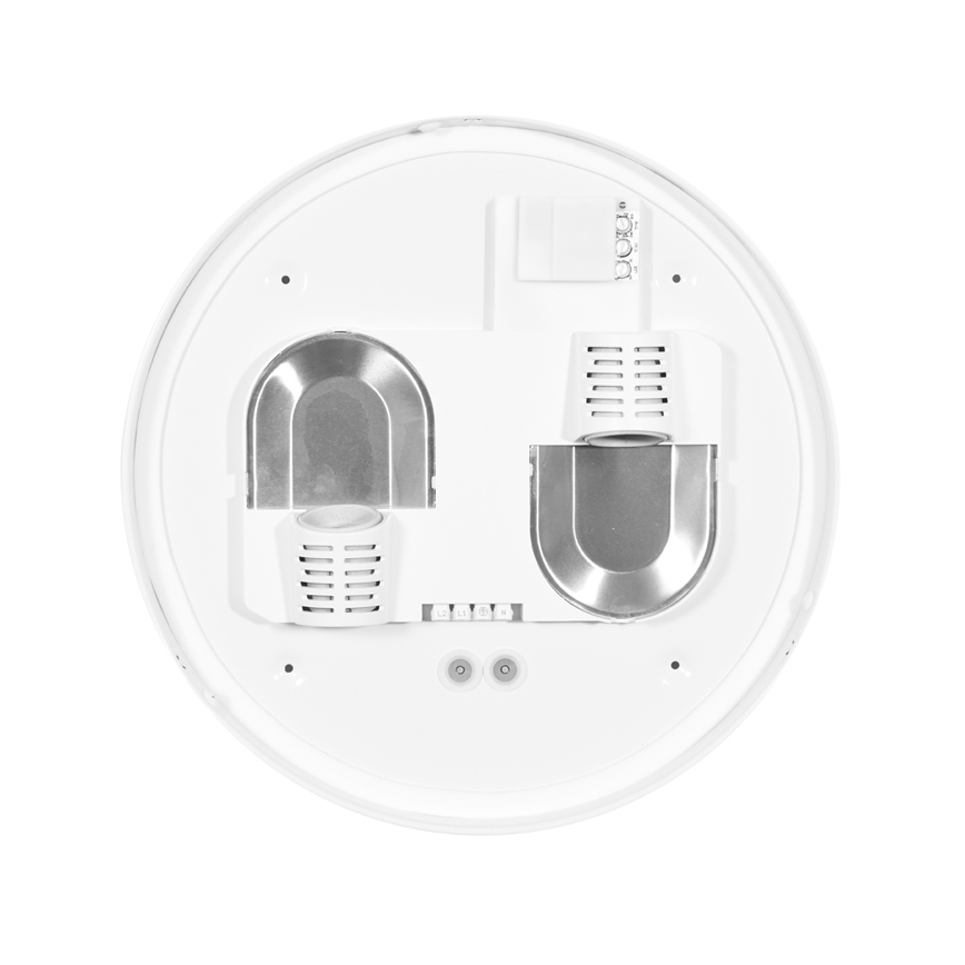 Plafondlamp voor buiten met sensor HECTOR 2xE27/60W/230V diameter 40 cm IP44 opaal wit
