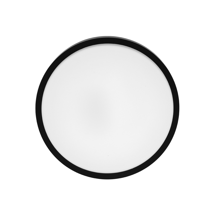 LED Badkamer plafondlamp LIRA LED/12W/230V 4000K diameter 25 cm IP44 zwart