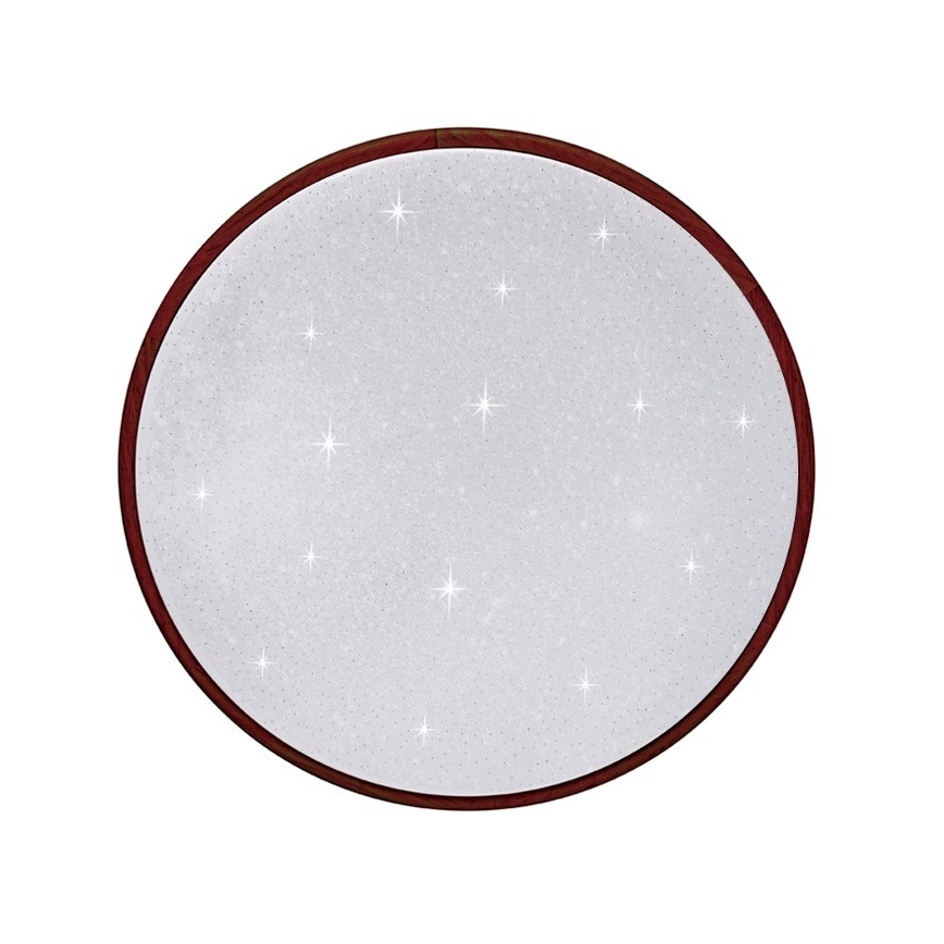 Plafonnier à intensité variable LENA LED/24W/230V 3000-6500K chêne + télécommande