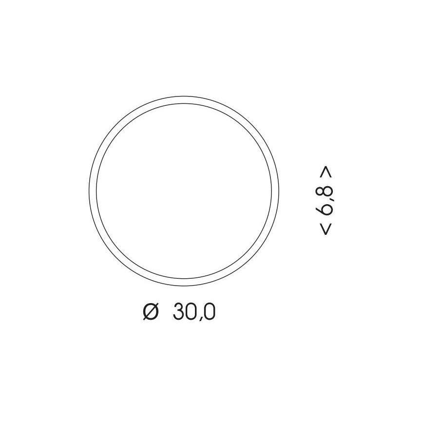 LED Plafondlamp voor buiten MARTIN LED/15W/230V 3000/4000K diameter 30 cm IP65 wit