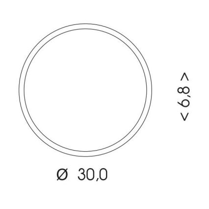 Plafonnier extérieur MARTIN LED/15W/230V 3000/4000K d. 30 cm IP65 blanc