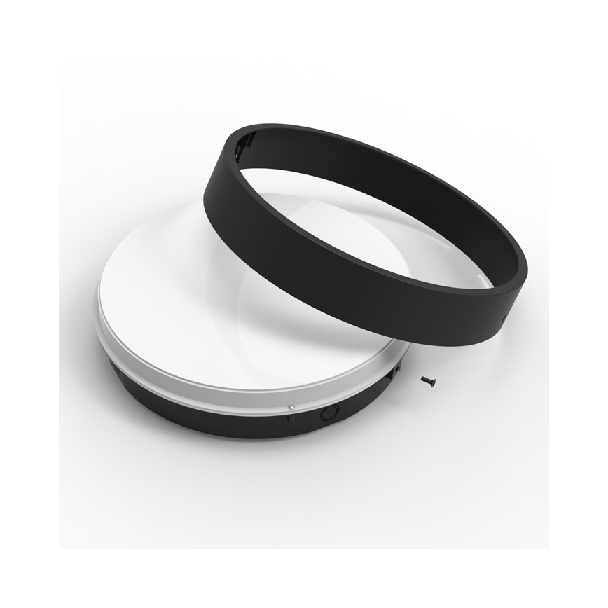 LED Plafondlamp voor buiten met sensor MARTIN LED/15W/230V 3000/4000K diameter 30 cm IP65 zwart