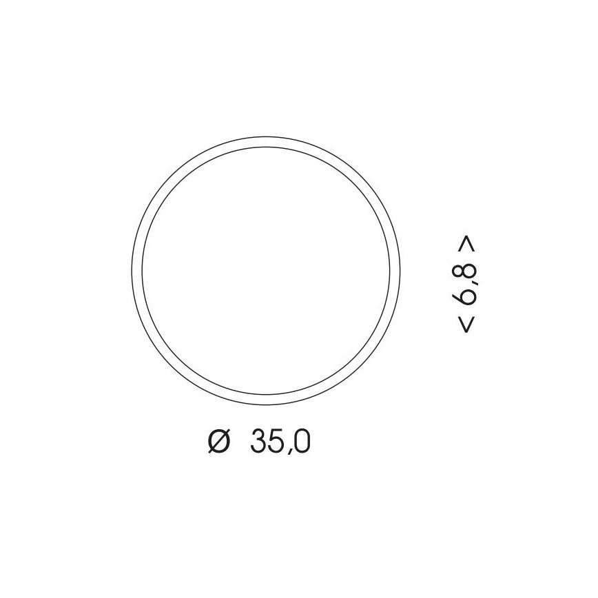 Plafonnier extérieur avec détecteur MARTIN LED/25W/230V 3000/4000K d. 35 cm IP65 blanc