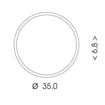 LED Plafondlamp voor buiten met sensor MARTIN LED/25W/230V 3000/4000K diameter 35 cm IP65 zwart