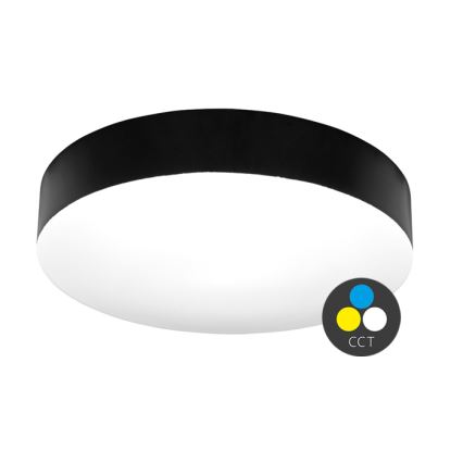 Plafonnier salle de bain MAKARON LED/36W/230V 3000/4000/6000K d. 40 cm IP44 noir