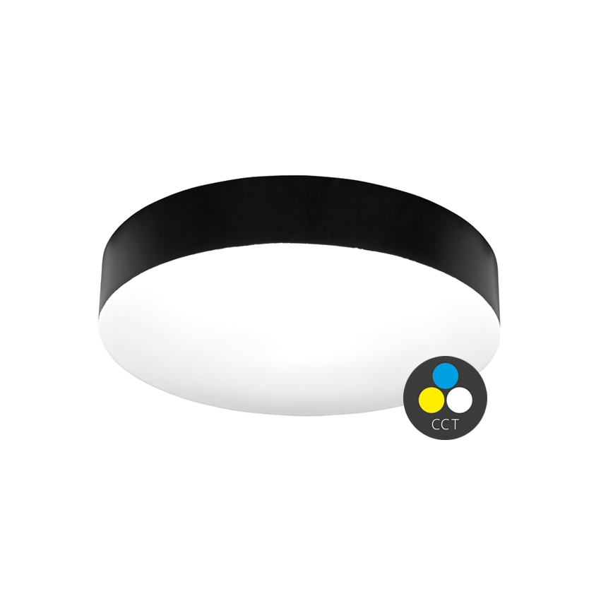 Plafonnier salle de bain MAKARON LED/36W/230V 3000/4000/6000K d. 40 cm IP44 noir