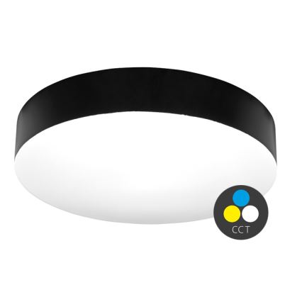 LED Badkamer plafondlamp MAKARON LED/50W/230V 3000/4000/6000K diameter 50 cm IP44 zwart