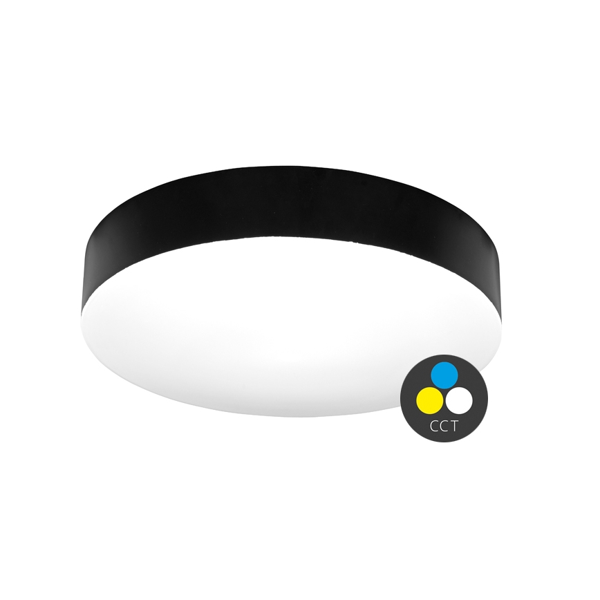 LED Badkamer plafondlamp MAKARON LED/50W/230V 3000/4000/6000K diameter 50 cm IP44 zwart