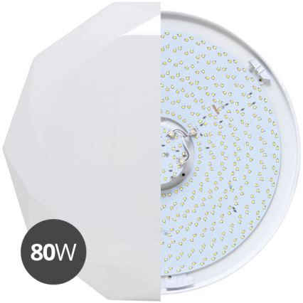 LED Plafondlamp dimbaar DIAMANT LED/80W/230V + afstandsbediening