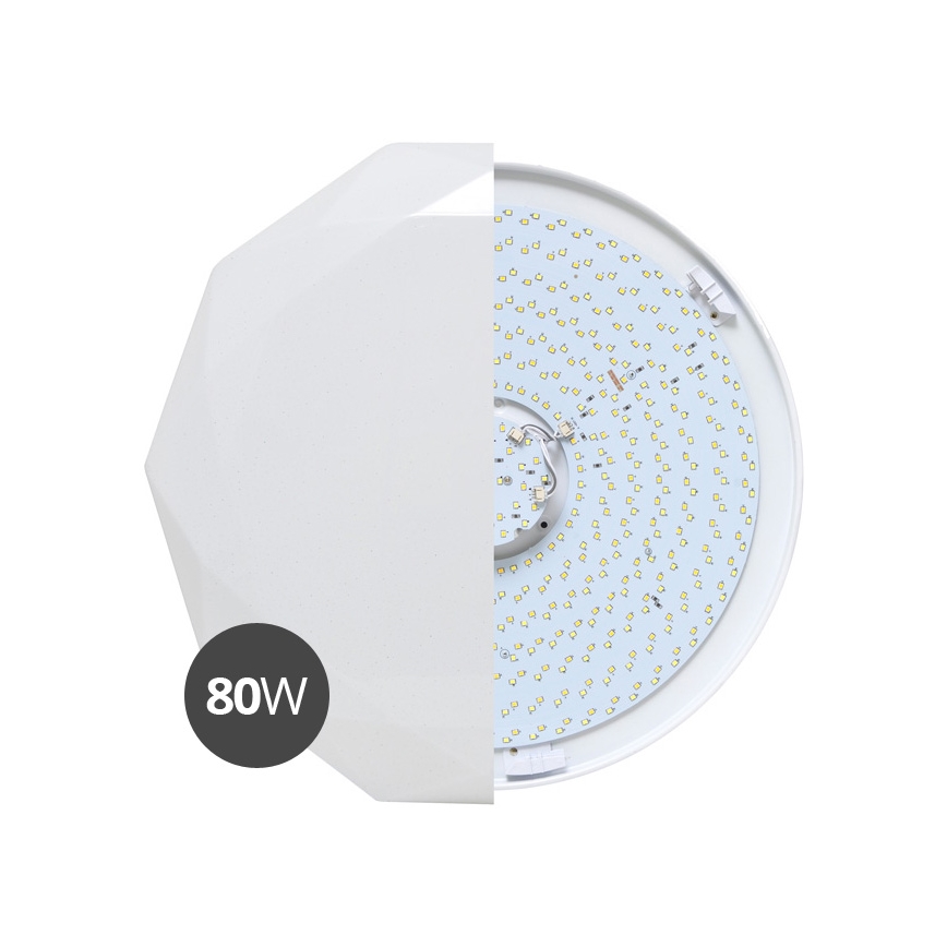 LED Plafondlamp dimbaar DIAMANT LED/80W/230V + afstandsbediening