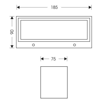 LED Wandlamp voor buiten OSKAR LED/12W/230V 4000K IP54